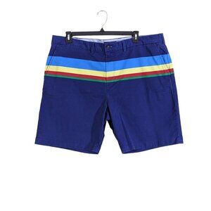 Vintage Tommy Hilfiger Mens Size 42 Rare 90s Y2K Rainbow Chino Shorts Colorblock